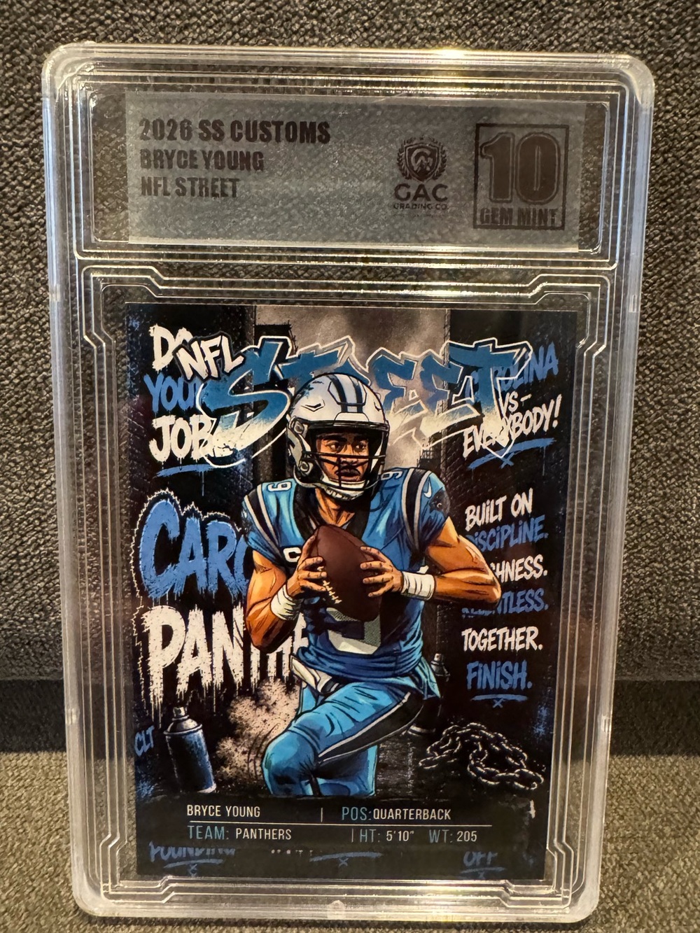Bryce Young 2026 SS Customs “NFL Street” Card